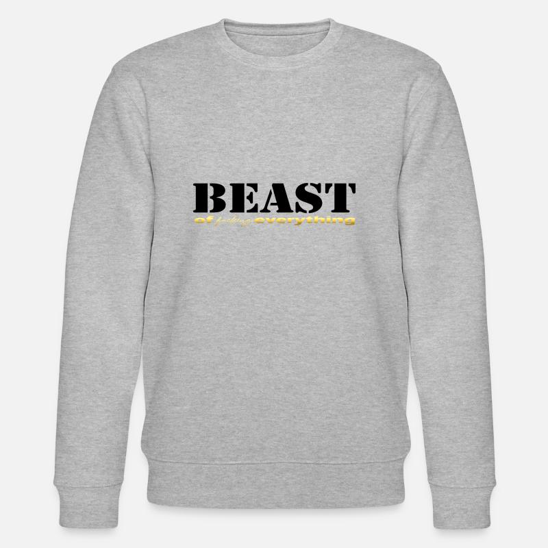 Beast everything black - Stanley/Stella CHANGER Unisex Organic Sweatshirt - heather grey