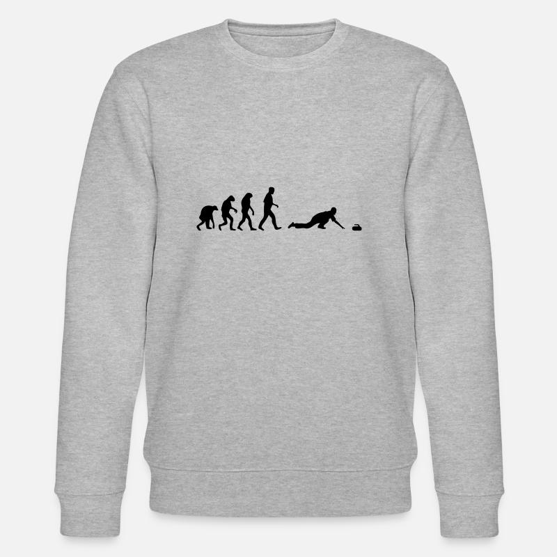 curling evolution - Stanley/Stella Unisex Bio-Sweatshirt CHANGER  - Grau meliert