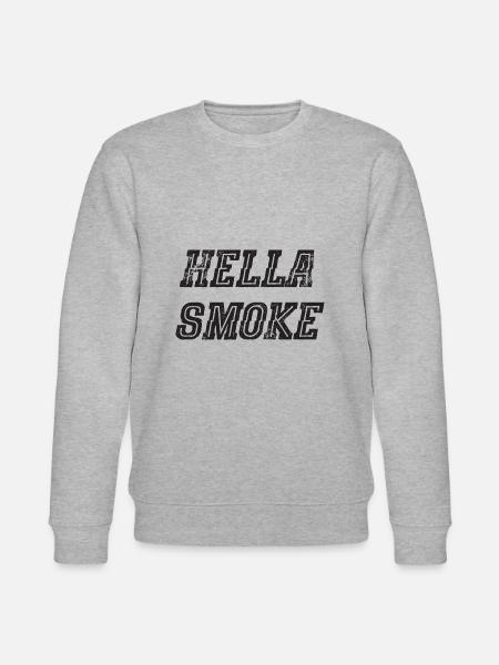 Weed Cannabis CBD Saying - Stanley/Stella CHANGER Unisex Organic Sweatshirt - heather grey