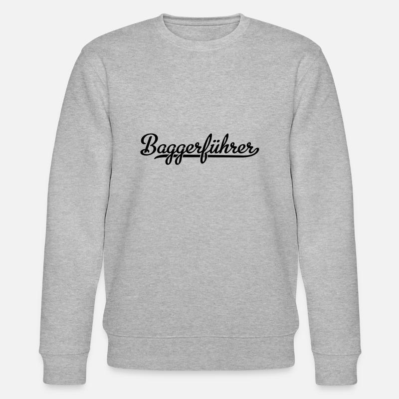Baggerfahrer - Stanley/Stella Unisex Bio-Sweatshirt CHANGER  - Grau meliert