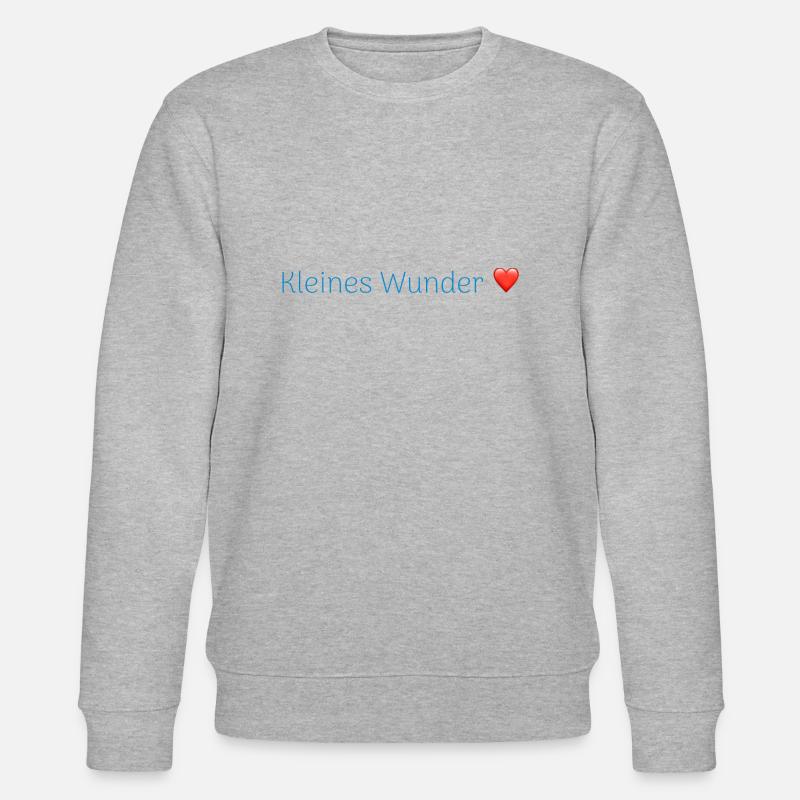 schwangerschaft - babysprüche - Stanley/Stella Unisex Bio-Sweatshirt CHANGER - Grau meliert