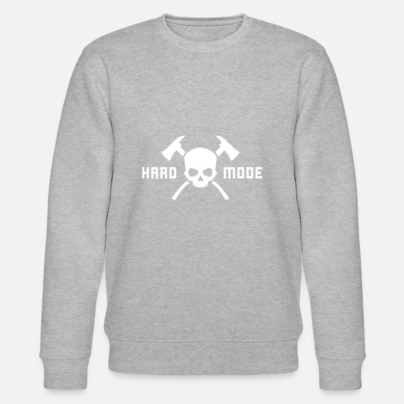 GYM Hard Mode - Stanley/Stella Unisex Bio-Sweatshirt CHANGER  - Grau meliert