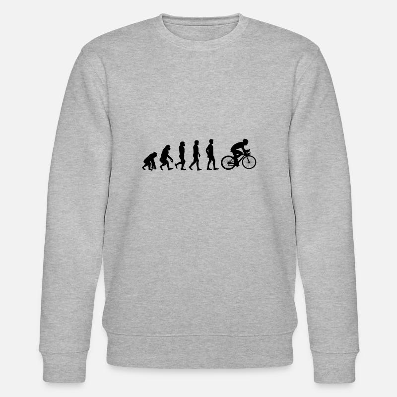 Evolution Bike - Stanley/Stella Unisex Bio-Sweatshirt CHANGER  - Grau meliert