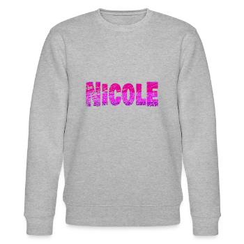 Nicole - Stanley/Stella Unisex Bio-Sweatshirt CHANGER  - Grau meliert - Vorne - Nik (191cm) & Marisol (170cm)