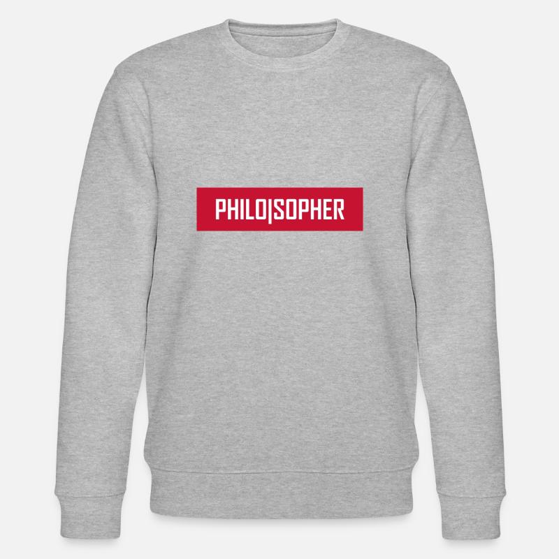 Philosopher - Stanley/Stella Unisex Bio-Sweatshirt CHANGER  - Grau meliert