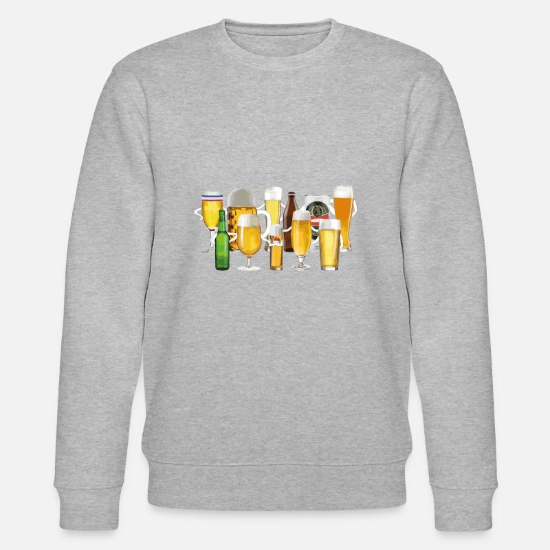 Bier Mannschaft - Stanley/Stella Unisex Bio-Sweatshirt CHANGER - Grau meliert