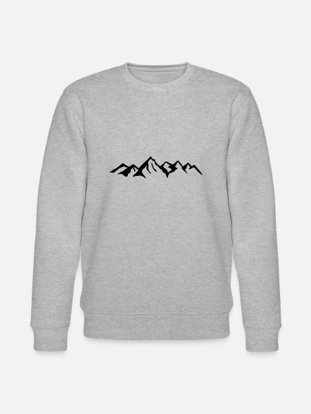 Mountain, mountains, glacier - Stanley/Stella CHANGER Unisex Organic Sweatshirt - heather grey