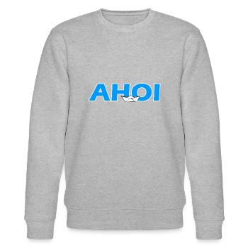 Schiff AHOI - Stanley/Stella Unisex Bio-Sweatshirt CHANGER  - Grau meliert - Vorne - Nik (191cm) & Marisol (170cm)