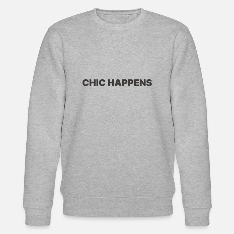 CHIC HAPPENS - Stanley/Stella CHANGER Unisex Organic Sweatshirt - heather grey