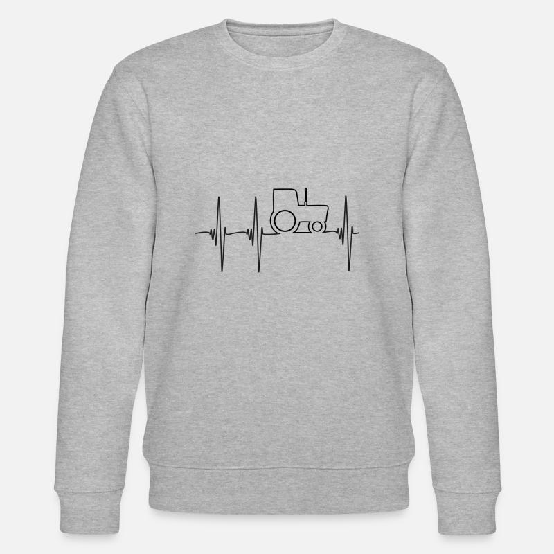 Traktor puls 01 - Stanley/Stella Unisex Bio-Sweatshirt CHANGER  - Grau meliert