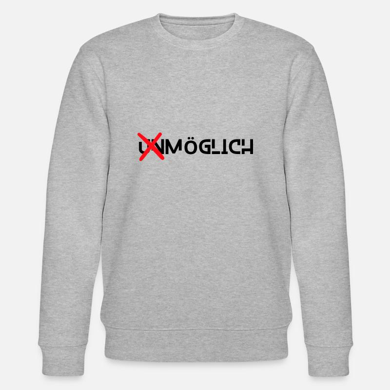 Alles ist möglich - Stanley/Stella Unisex Bio-Sweatshirt CHANGER  - Grau meliert