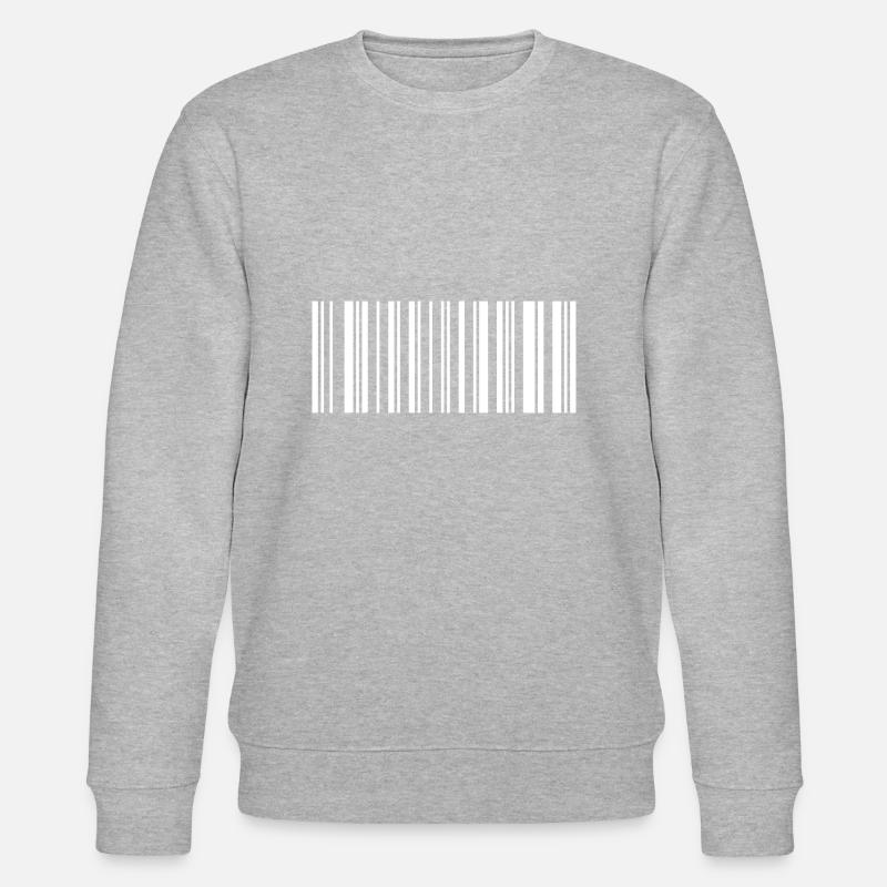 Vegan barcode - Stanley/Stella CHANGER Unisex Organic Sweatshirt - heather grey