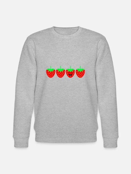 Erdbeere anders - Stanley/Stella Unisex Bio-Sweatshirt CHANGER - Grau meliert
