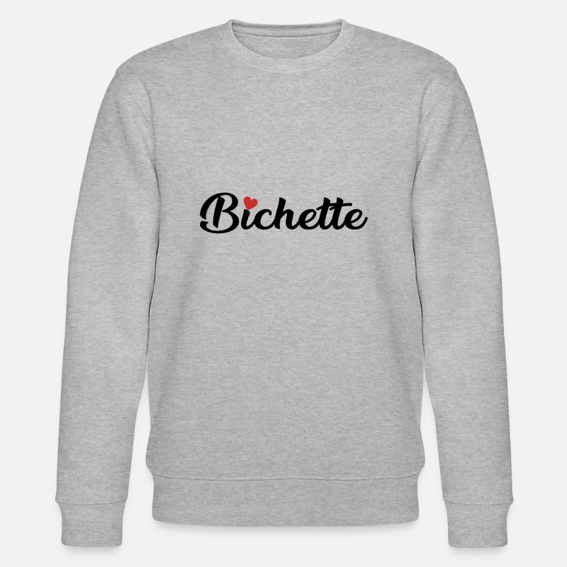Bichette idée de cadeau mignon - Sweat bio CHANGER Stanley/Stella Unisexe - gris chiné
