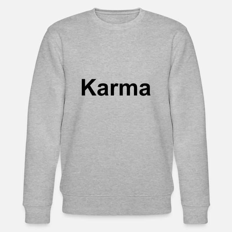 Karma Schwarz - Stanley/Stella Unisex Bio-Sweatshirt CHANGER  - Grau meliert