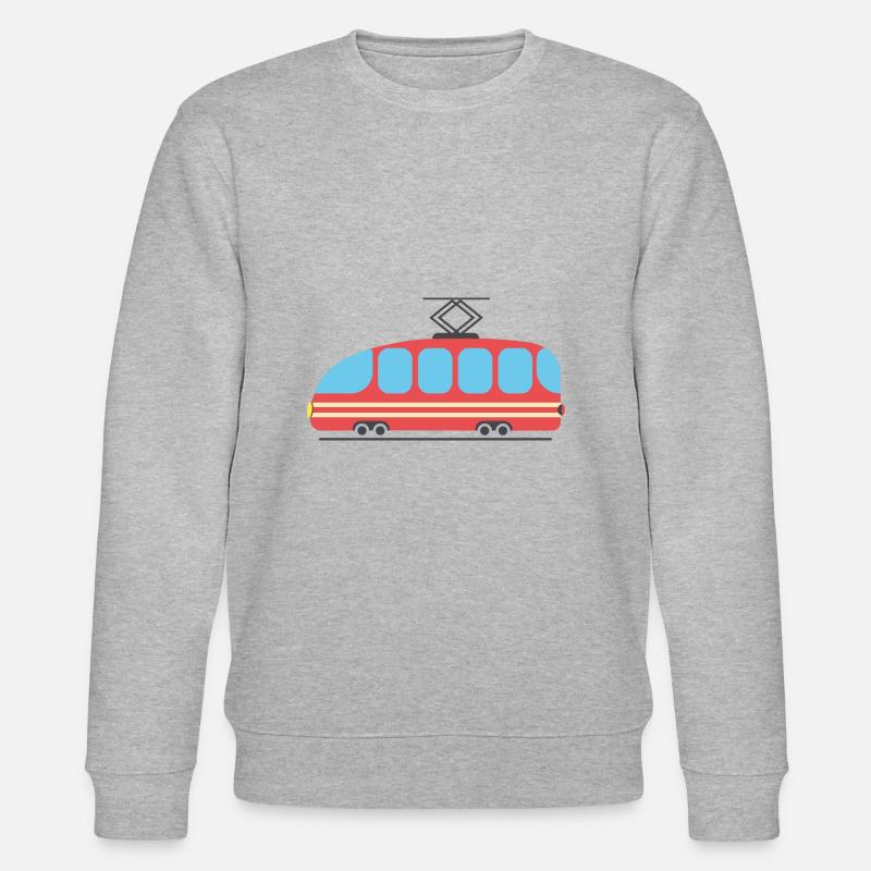 tram bahn - Stanley/Stella Unisex Bio-Sweatshirt CHANGER  - Grau meliert