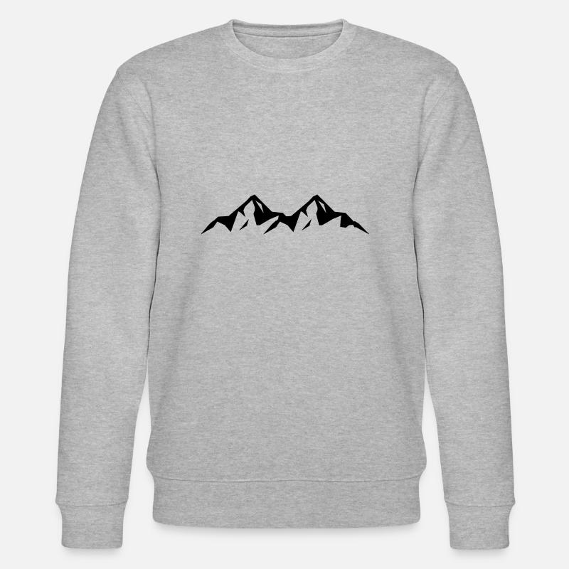 mountains - Stanley/Stella Unisex Bio-Sweatshirt CHANGER  - Grau meliert