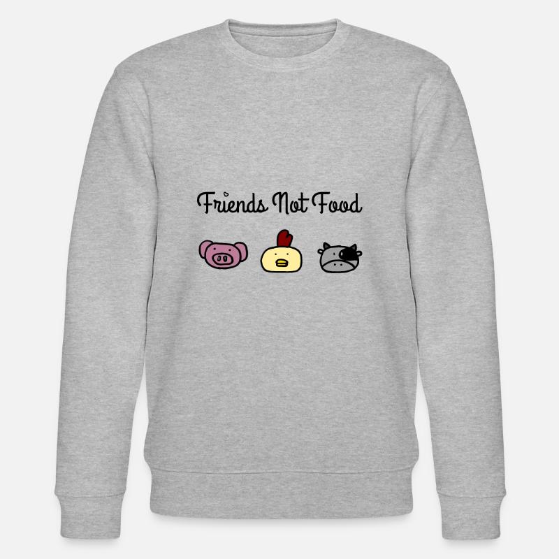 Amis pas nourriture c - Sweat bio CHANGER Stanley/Stella Unisexe - gris chiné