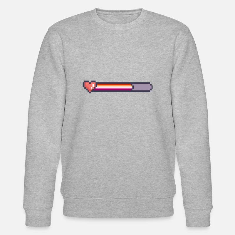 Lesbian ladebalken - Stanley/Stella Unisex Bio-Sweatshirt CHANGER  - Grau meliert