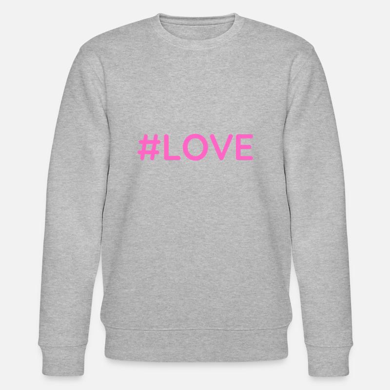 #love - Stanley/Stella Unisex Bio-Sweatshirt CHANGER  - Grau meliert