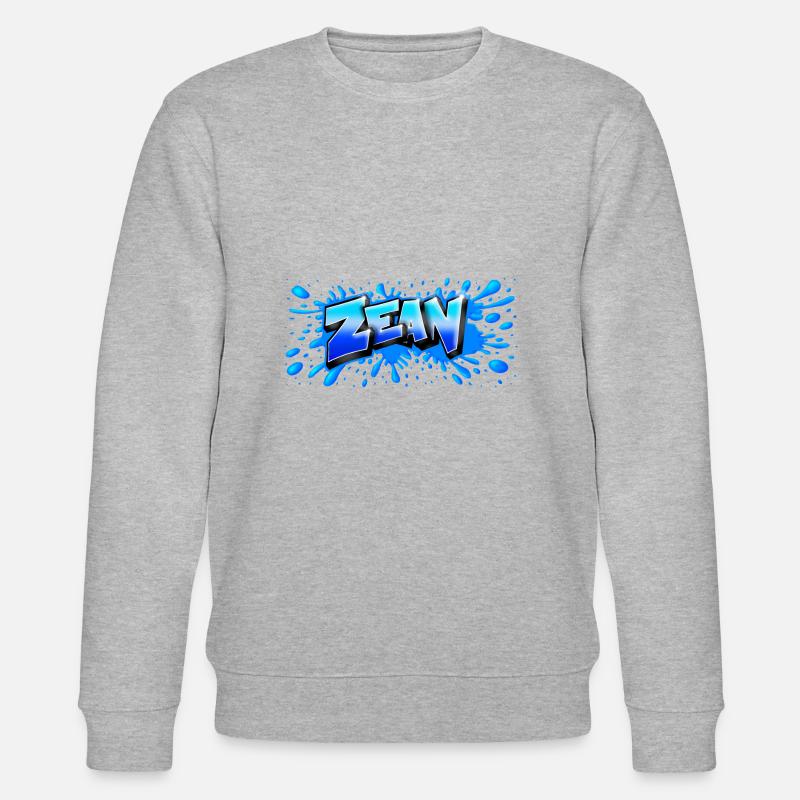 ZEAN GRAFFITI NAME PRINTABLE - Sweat bio CHANGER Stanley/Stella Unisexe - gris chiné