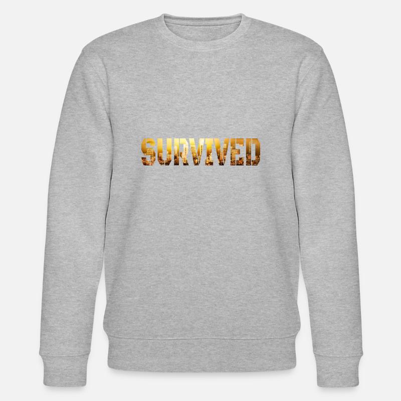 Did you Survive?! - Stanley/Stella Unisex Bio-Sweatshirt CHANGER  - Grau meliert