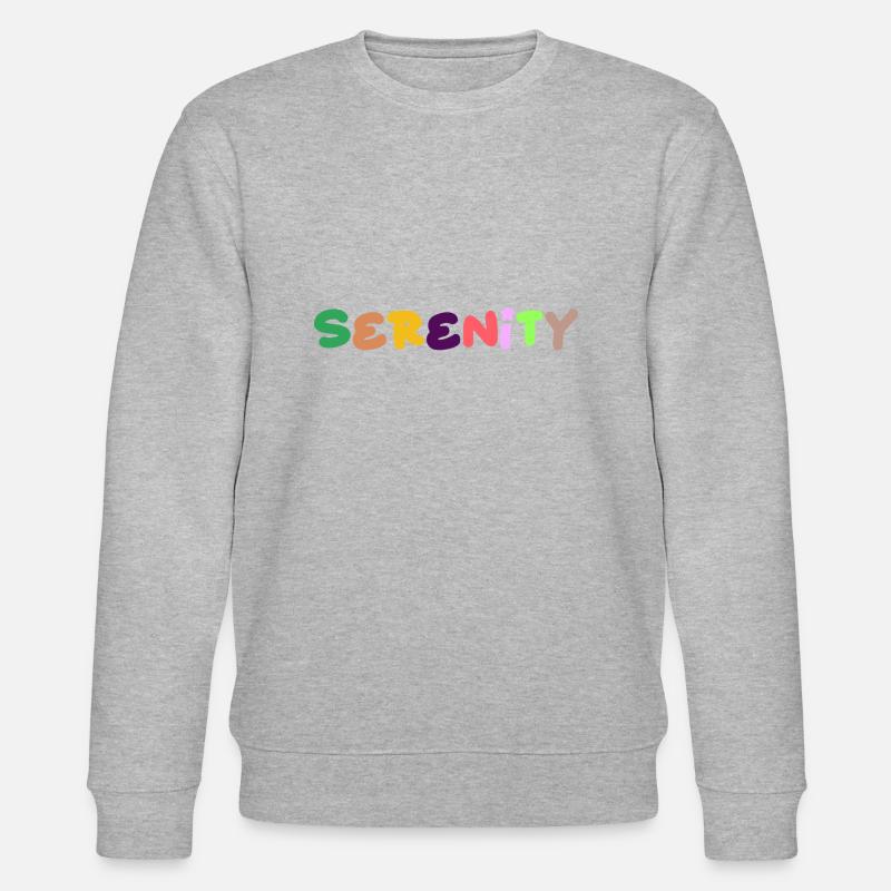 Gelassenheit positives Denken - Stanley/Stella Unisex Bio-Sweatshirt CHANGER  - Grau meliert