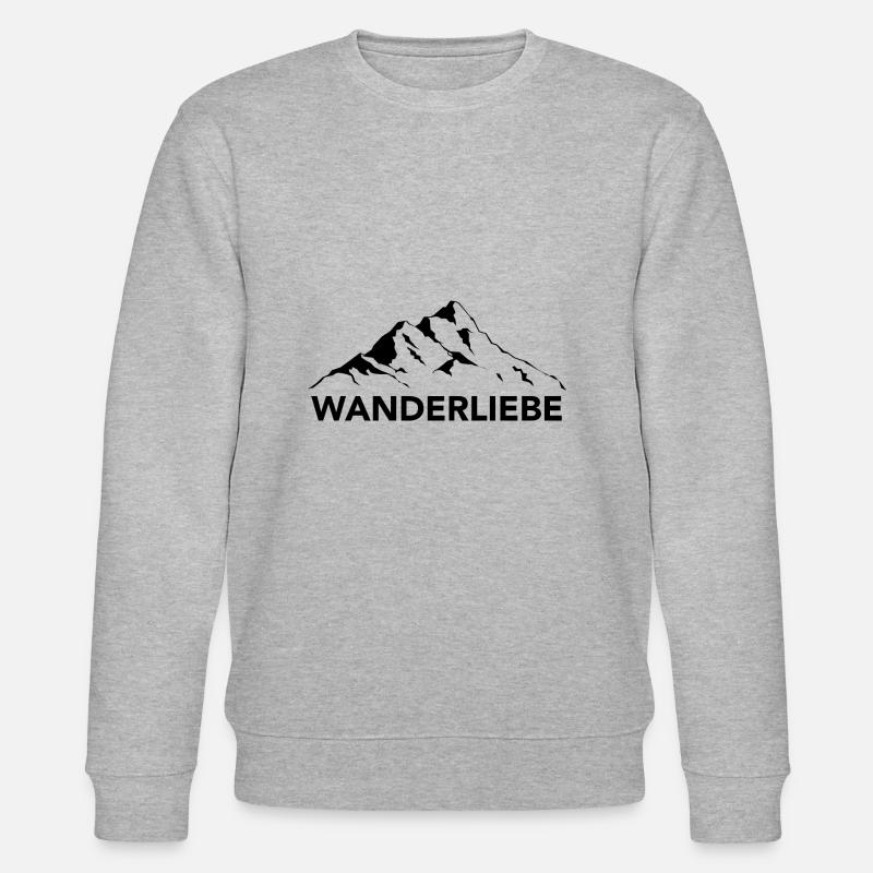 Wanderliebe - (3) - Stanley/Stella Unisex Bio-Sweatshirt CHANGER  - Grau meliert