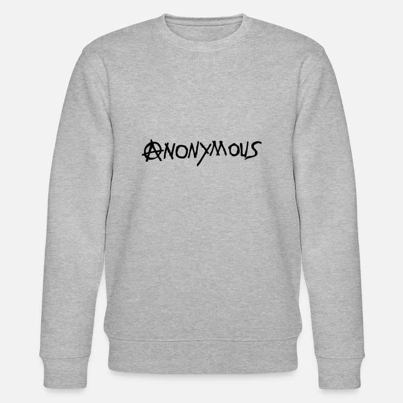 logo anarchy anonymous - Sweat bio CHANGER Stanley/Stella Unisexe - gris chiné