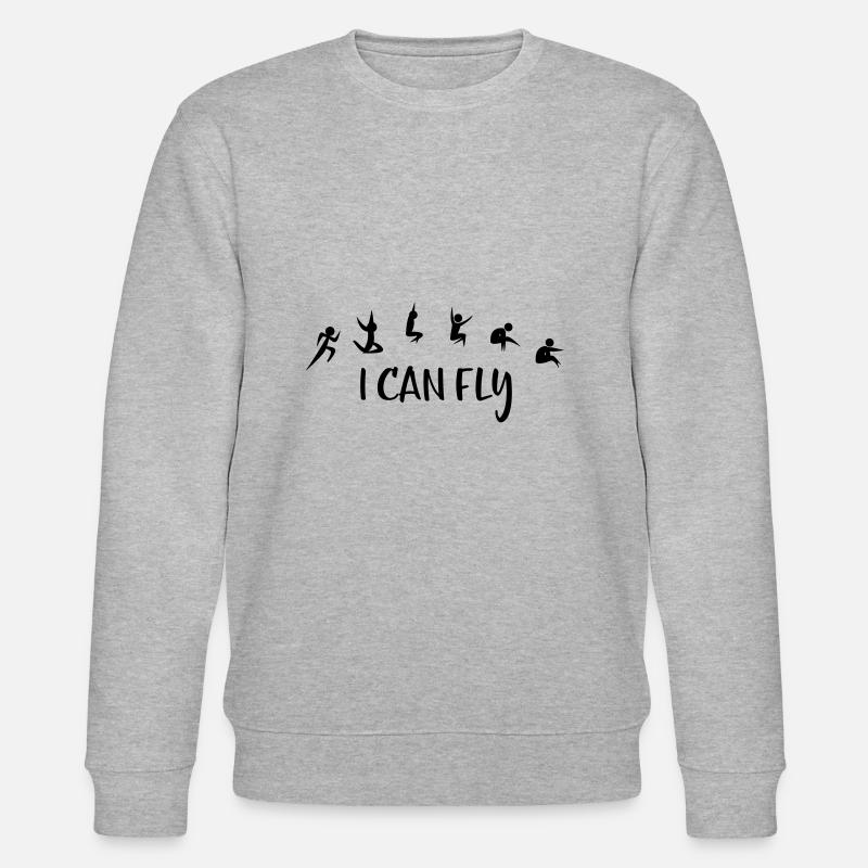 Weitsprung - Stanley/Stella Unisex Bio-Sweatshirt CHANGER  - Grau meliert