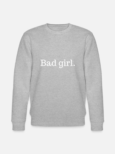 Bad girl | Cool & Funny Design - Stanley/Stella CHANGER Unisex Organic Sweatshirt - heather grey