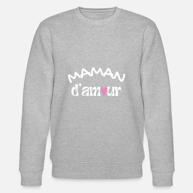 Maman d'amour - Sweat bio CHANGER Stanley/Stella Unisexe - gris chiné
