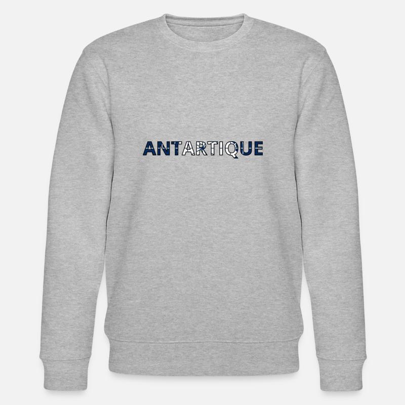 Drapeau Antarctique - Sweat bio CHANGER Stanley/Stella Unisexe - gris chiné