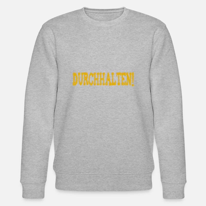Durchhalten - Stanley/Stella Unisex Bio-Sweatshirt CHANGER  - Grau meliert