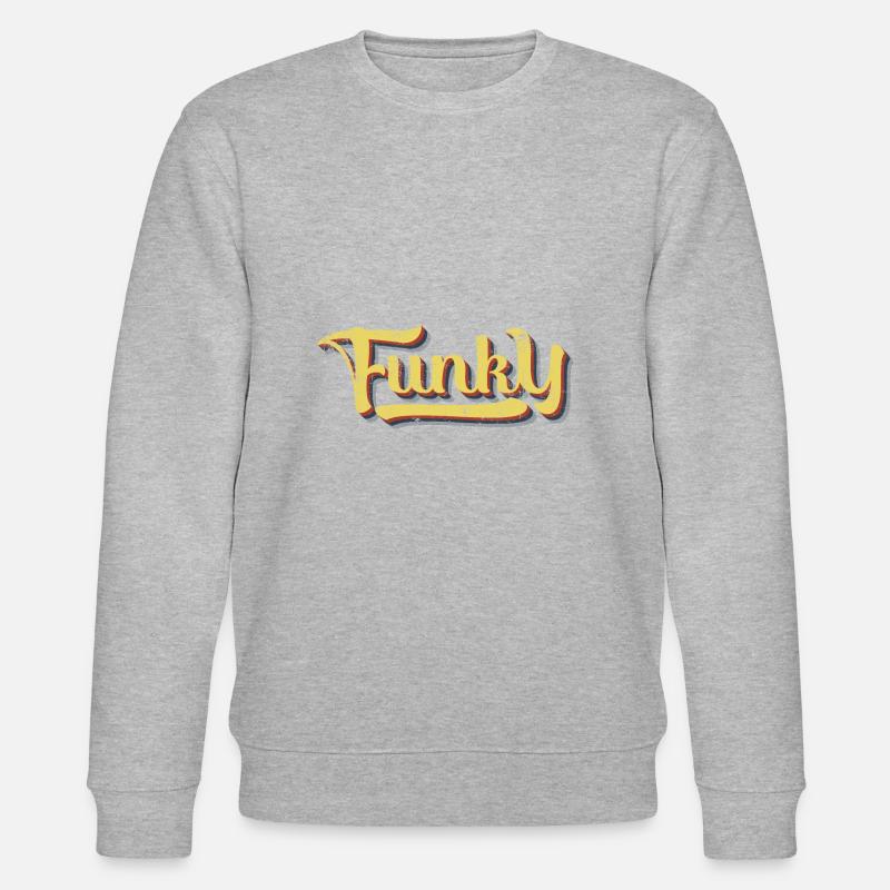 Funky Retro - Stanley/Stella Unisex Bio-Sweatshirt CHANGER  - Grau meliert