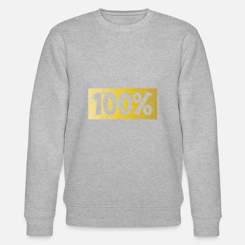 100 % Retro - Stanley/Stella Unisex Bio-Sweatshirt CHANGER  - Grau meliert
