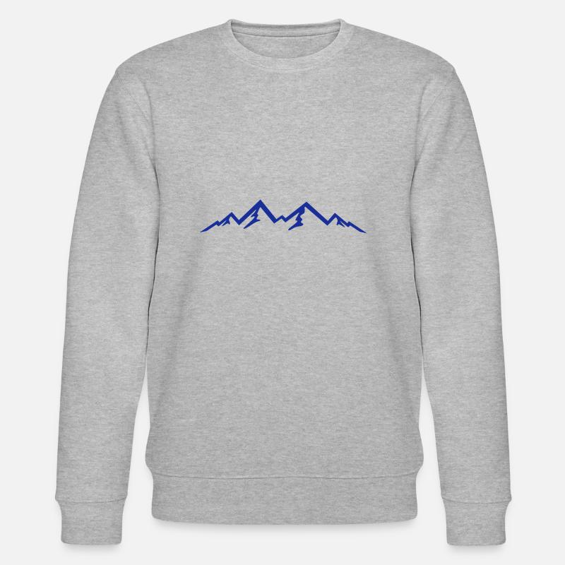 Berge, Mountains - Stanley/Stella Unisex Bio-Sweatshirt CHANGER  - Grau meliert