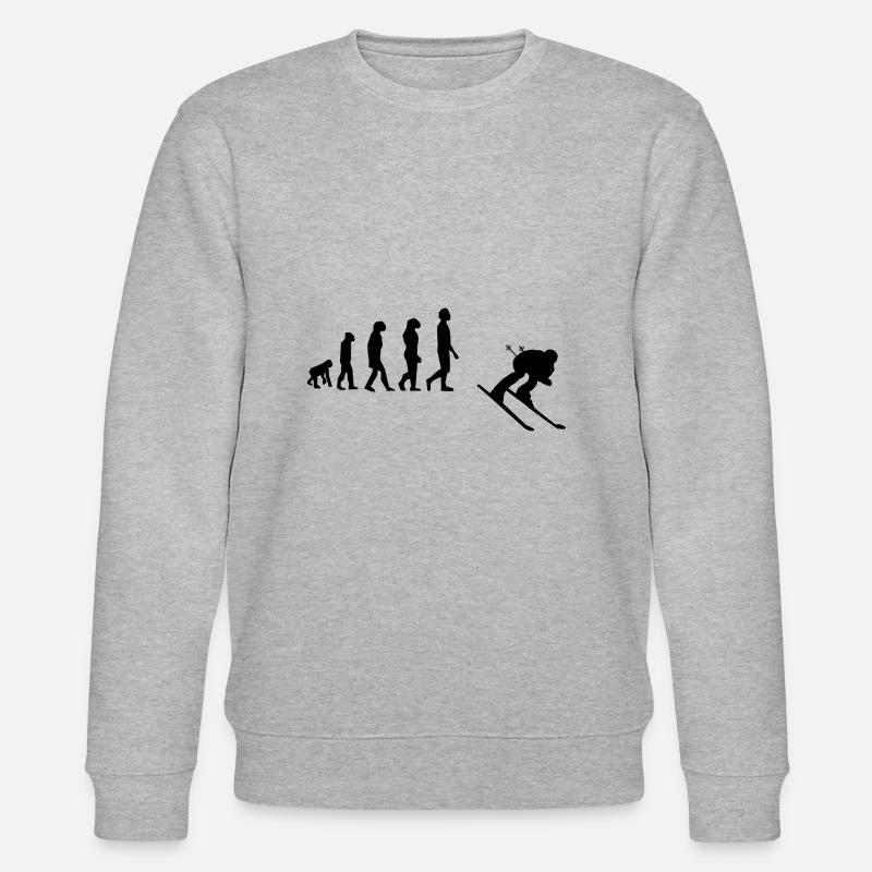 Ski evolution - Stanley/Stella CHANGER Unisex Organic Sweatshirt - heather grey