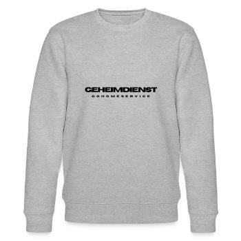 Geheimdienst - Stanley/Stella Unisex Bio-Sweatshirt CHANGER  - Grau meliert - Vorne - Nik (191cm) & Marisol (170cm)