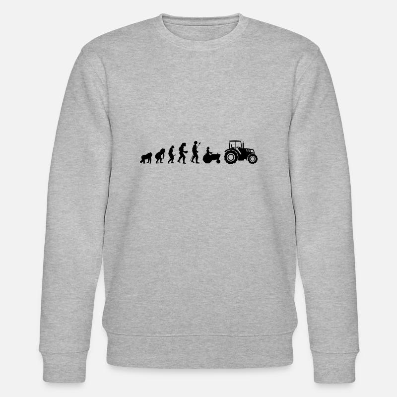 Évolution tracteur - Sweat bio CHANGER Stanley/Stella Unisexe - gris chiné