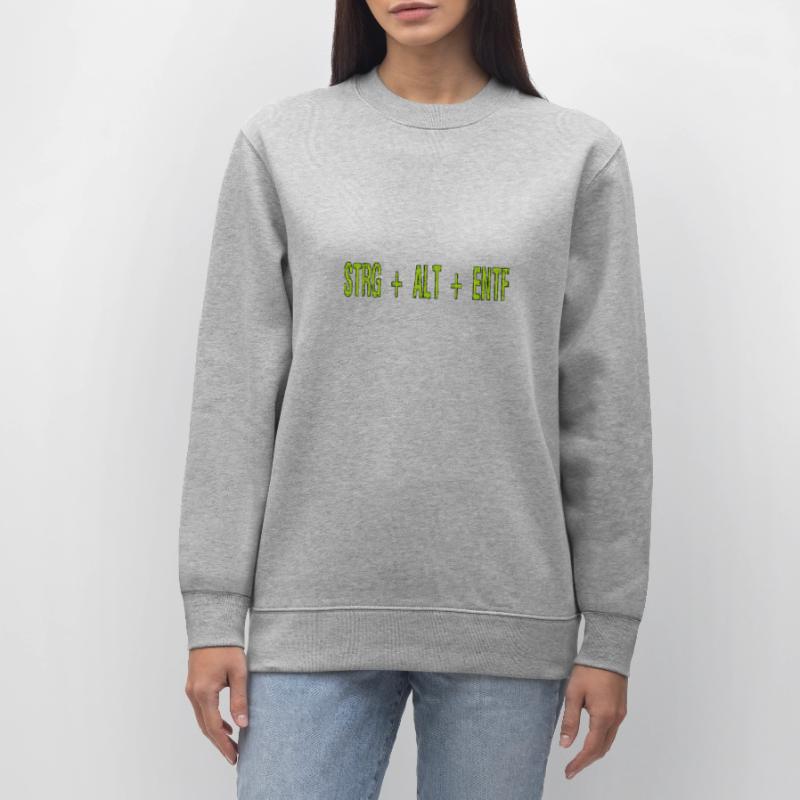 CTRL ALT DEL - Keyboard shortcut Program Crash Stanley/Stella CHANGER Unisex Organic Sweatshirt