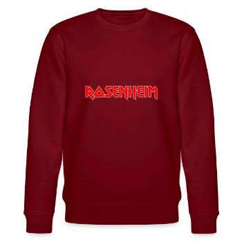 Fashionable home ROSENHEIM metal design - Stanley/Stella CHANGER Unisex Organic Sweatshirt - burgundy - Front - Nik (191cm) & Marisol (170cm)