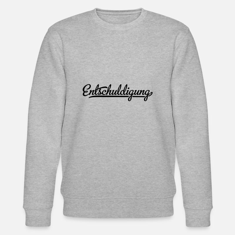 Entschuldigung - Stanley/Stella Unisex Bio-Sweatshirt CHANGER  - Grau meliert