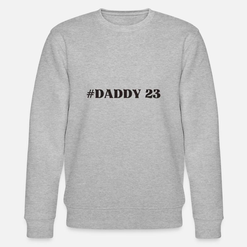 Daddy 23 Dad Papa - Stanley/Stella Unisex Bio-Sweatshirt CHANGER  - Grau meliert