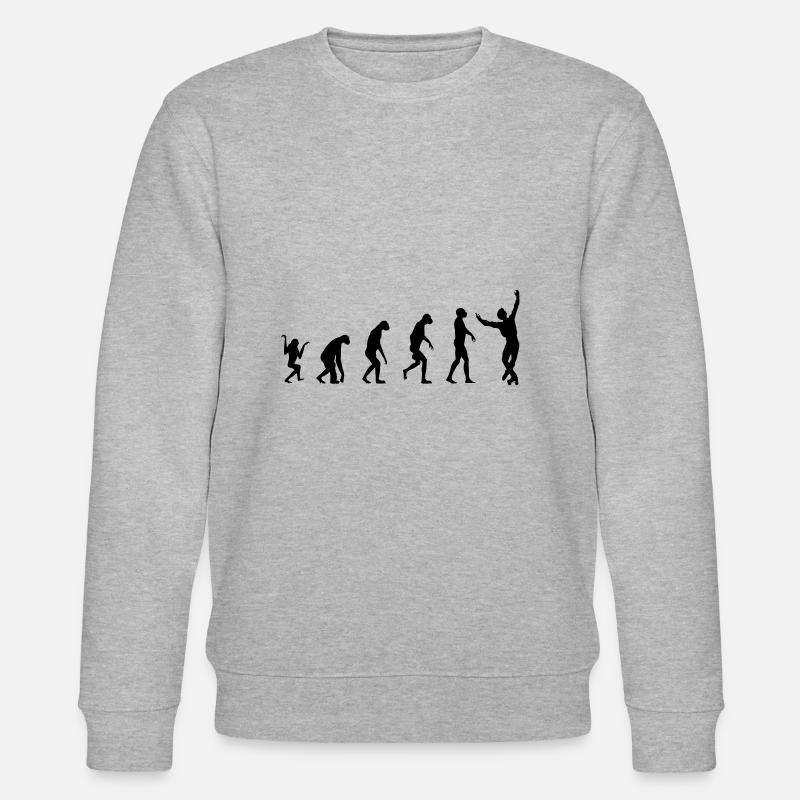 evolution Skating Art Man - Stanley/Stella CHANGER Unisex Organic Sweatshirt - heather grey