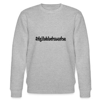 Schwurbeldelight Spiegel - Stanley/Stella Unisex Bio-Sweatshirt CHANGER  - Grau meliert - Vorne - Nik (191cm) & Marisol (170cm)