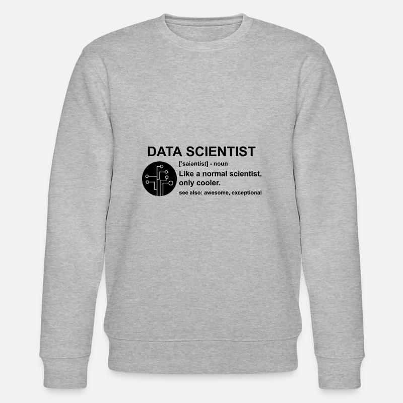 Data scientist Informatik Geschenk - Stanley/Stella Unisex Bio-Sweatshirt CHANGER  - Grau meliert