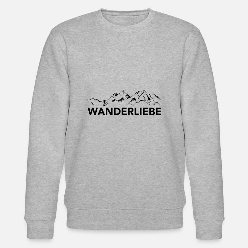 Wanderliebe - (9) - Stanley/Stella Unisex Bio-Sweatshirt CHANGER  - Grau meliert
