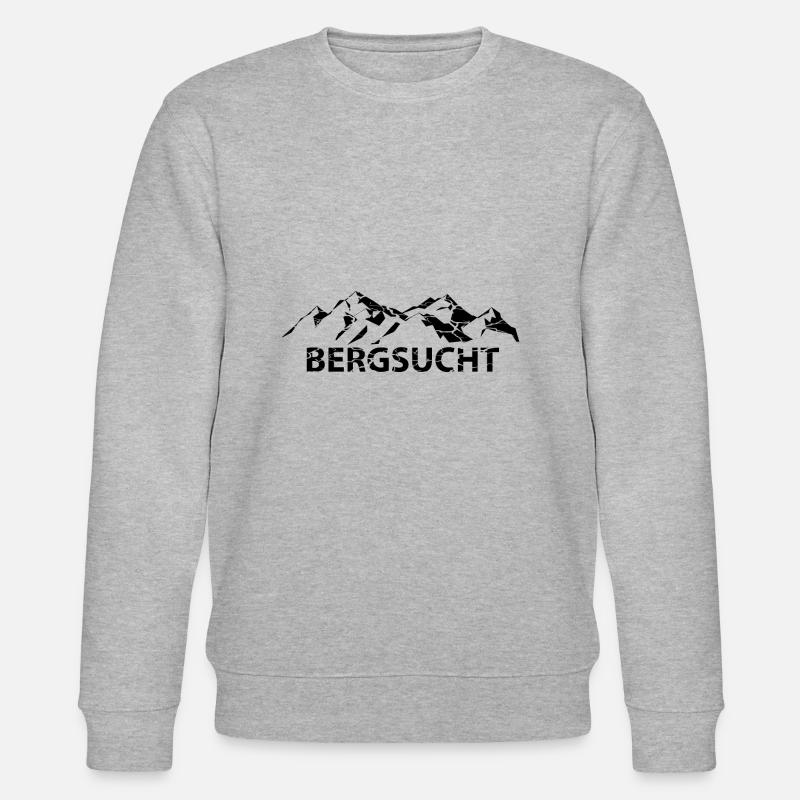 Bergsucht - (9) - Stanley/Stella Unisex Bio-Sweatshirt CHANGER  - Grau meliert