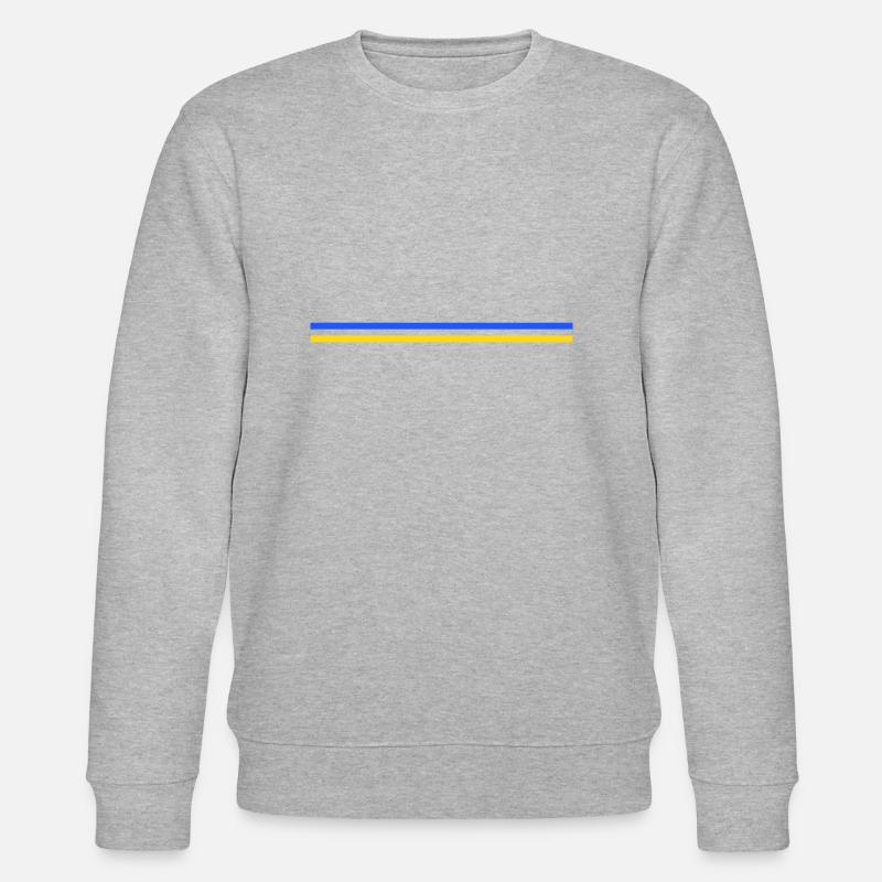 Trait ou drapeau Ukraine - Sweat bio CHANGER Stanley/Stella Unisexe - gris chiné